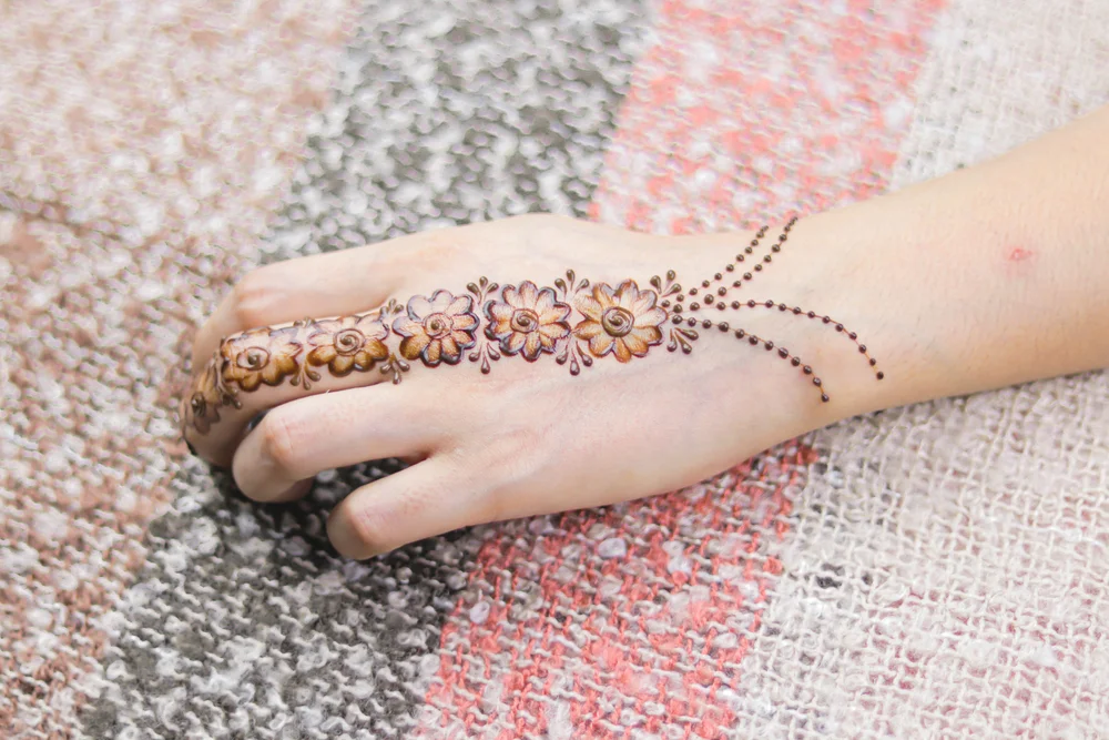 henna mehndi design back hand